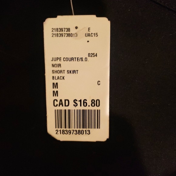 *2 for 20* BNWT Forever 21 Black Skirt w/ Zipper - Picture 6 of 6